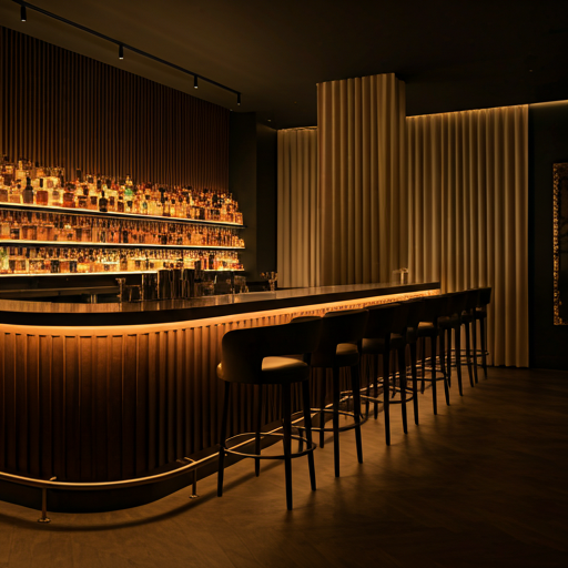 Moody high-end bar atmosphere